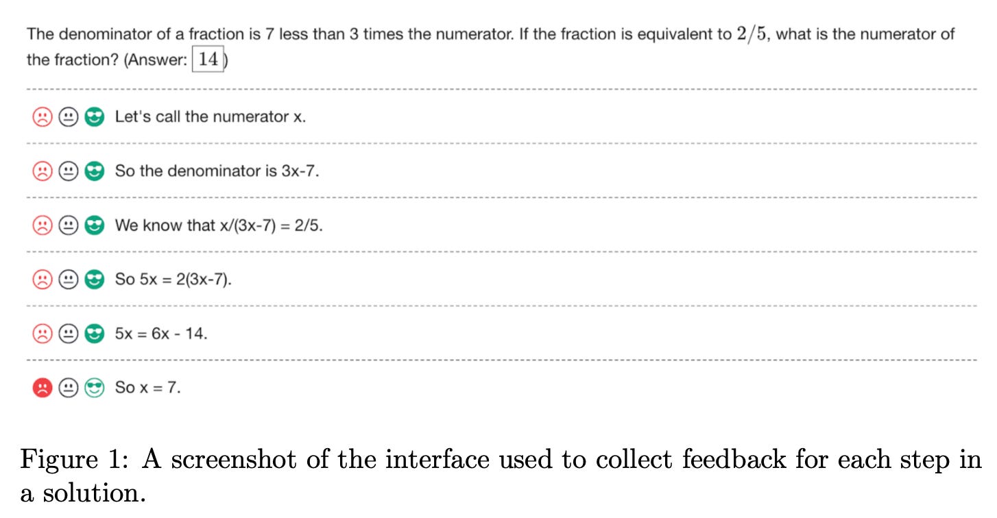 And the funny feedback interface they used which will be replaced by AIs, but is instructive